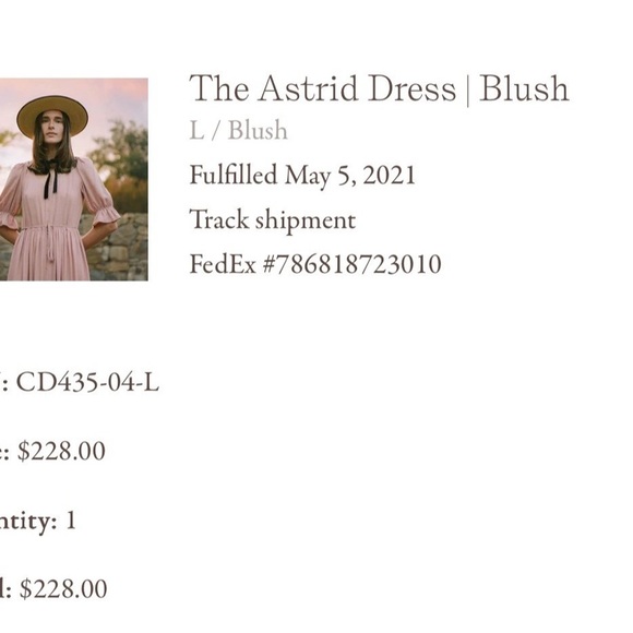 The Astrid Dress, Christy Dawn. Size L - Picture 15 of 16